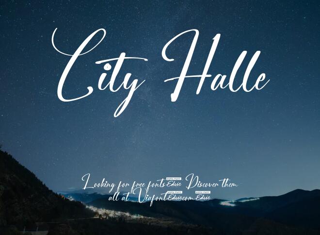 City Halle Font
