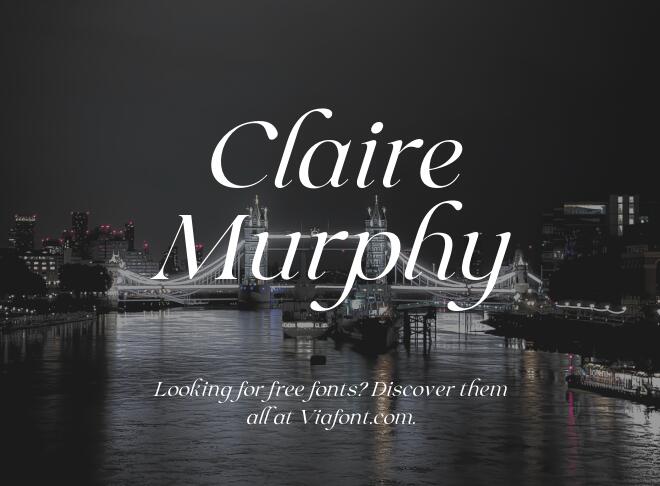 Claire Murphy Font