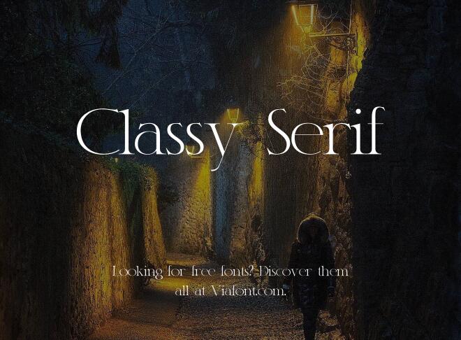 Classy Serif Font