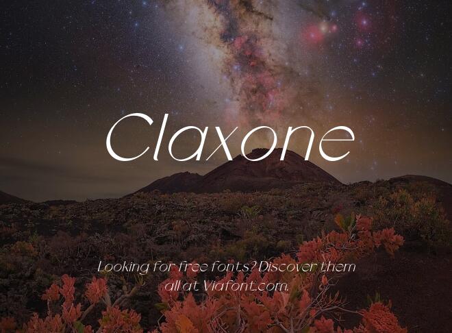 Claxone Font