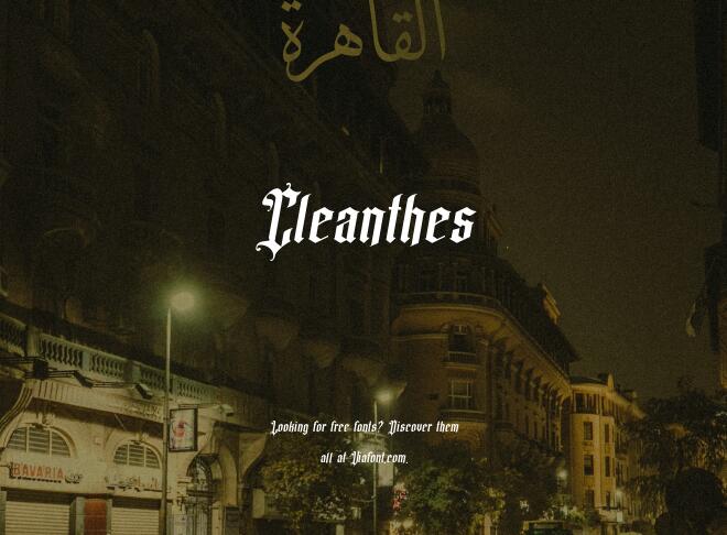 Cleanthes Font