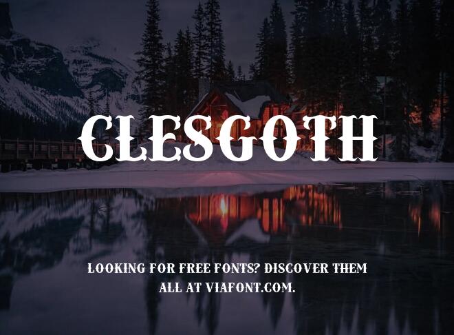 Clesgoth Font