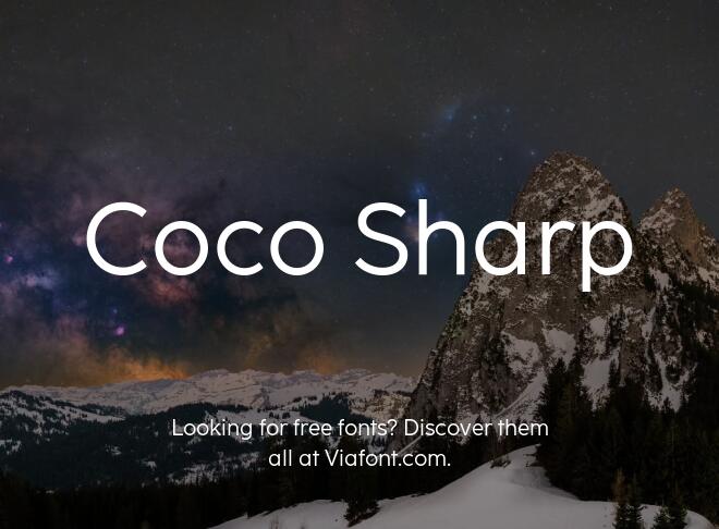 Coco Sharp Font
