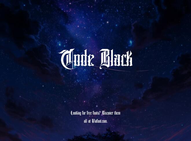 Code Black Font
