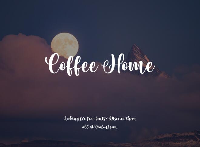 Coffee Home Font