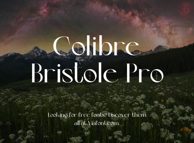 Colibre Bristole Pro Font