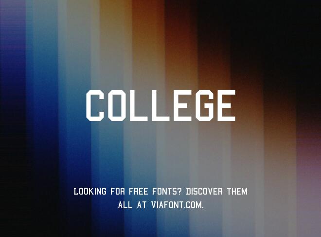 College Font