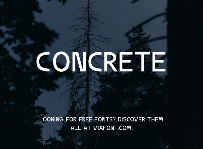 Concrete Font