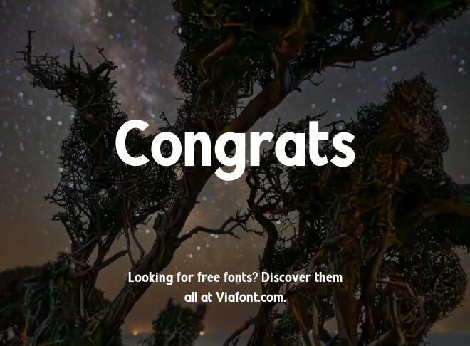 Congrats Font