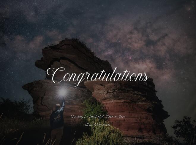Congratulations Font