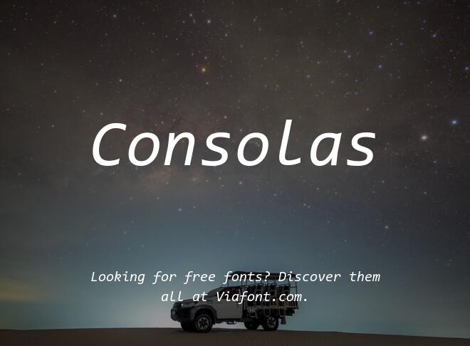 Consolas Font