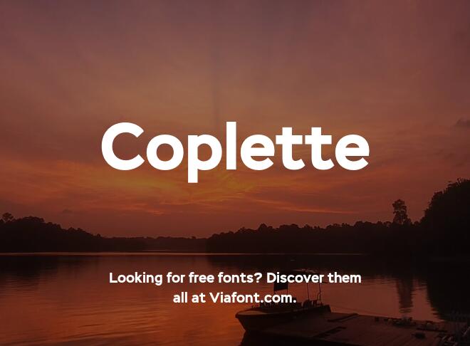Coplette Font