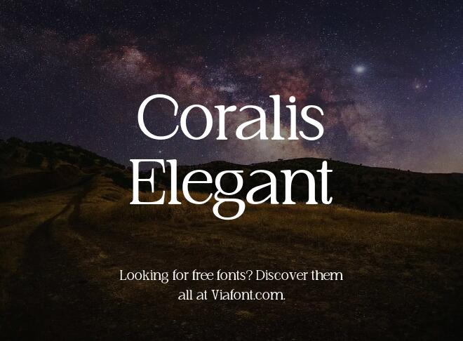 Coralis Elegant Font