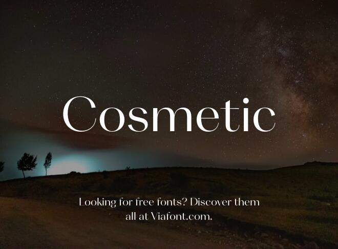 Cosmetic Font