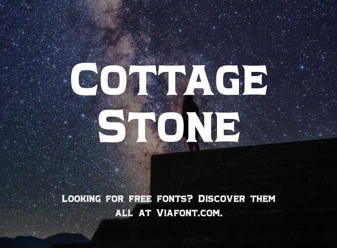 Cottage Stone Font