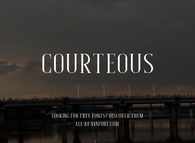 Courteous Font