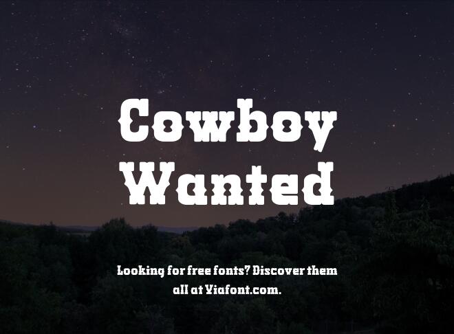 Cowboy Wanted Font