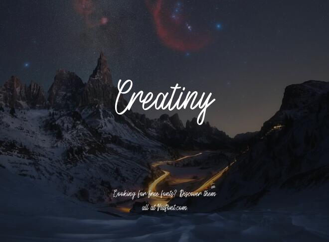 Creatiny Font