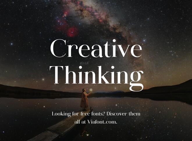 Creative Thinking Font