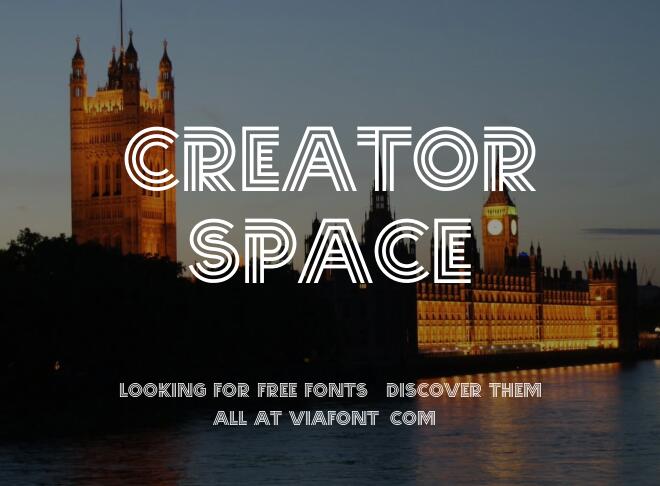 Creator Space Font