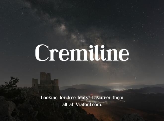 Cremiline Font