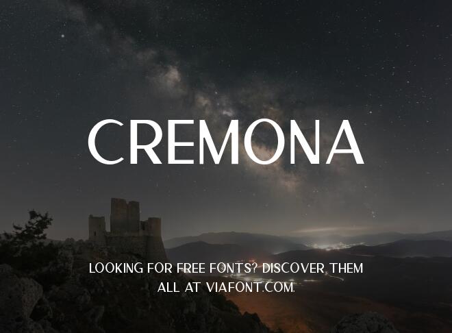 Cremona Font