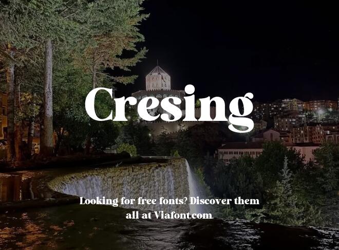 Cresing Font