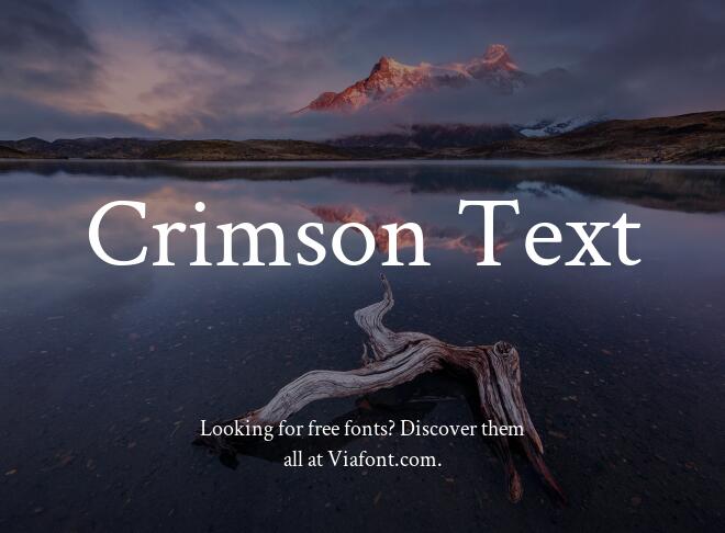 Crimson Text Font