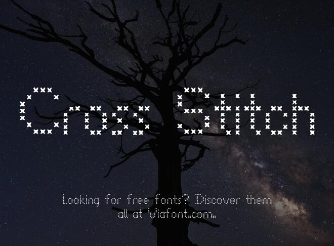 Cross Stitch Font