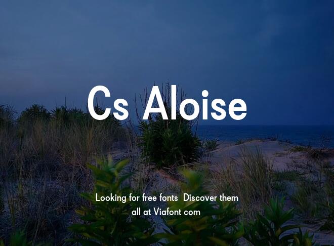 Cs Aloise Font