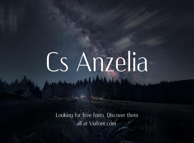 Cs Anzelia Font