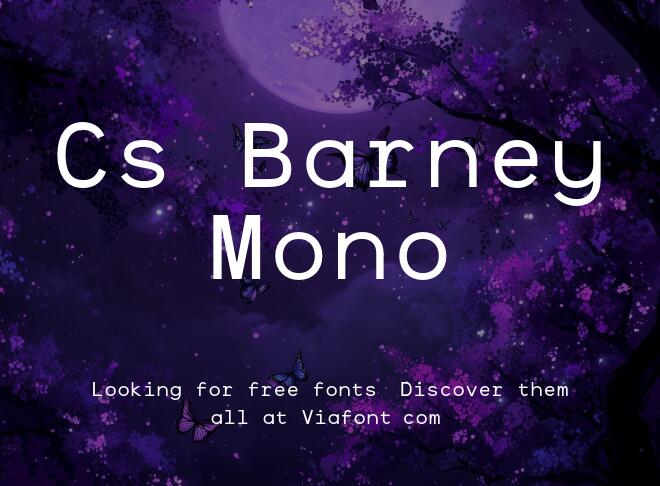 Cs Barney Mono Font