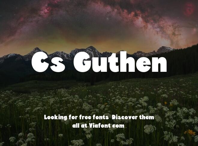 Cs Guthen Font