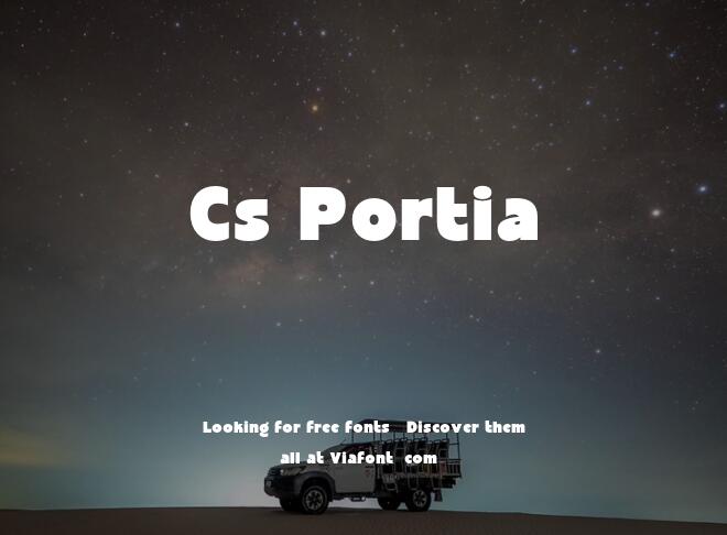 Cs Portia Font