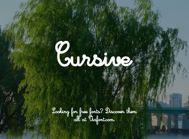 Cursive Font