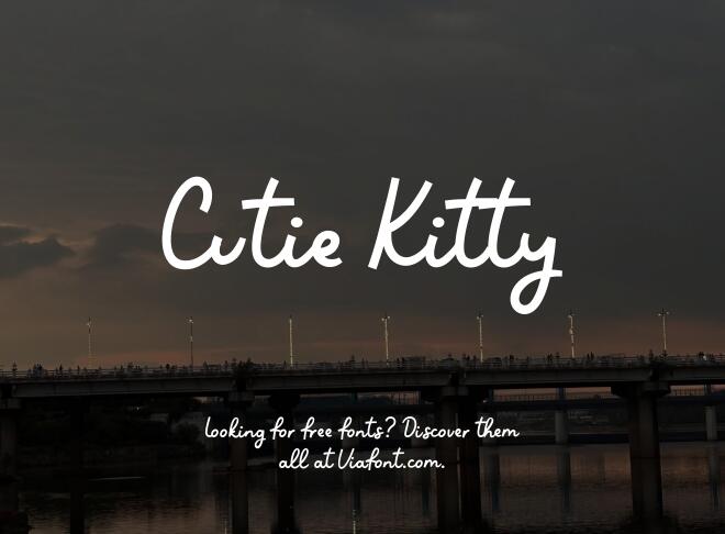 Cutie Kitty Font