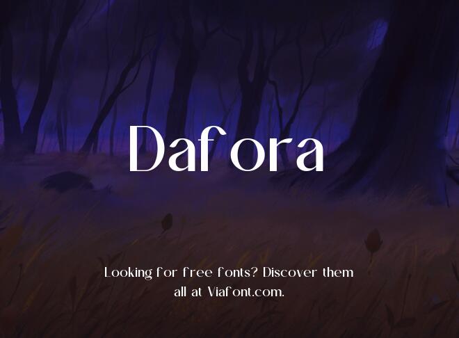 Dafora Font