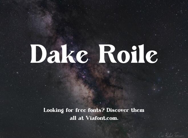 Dake Roile Font