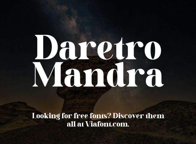 Daretro Mandra Font