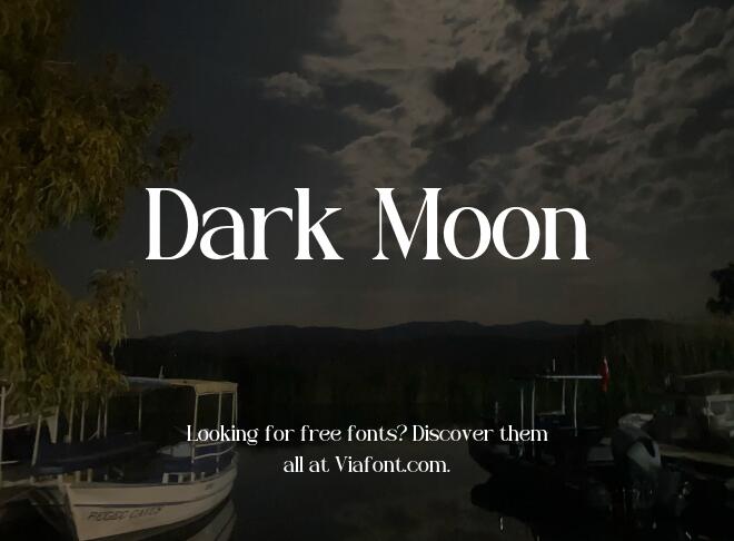 Dark Moon Font