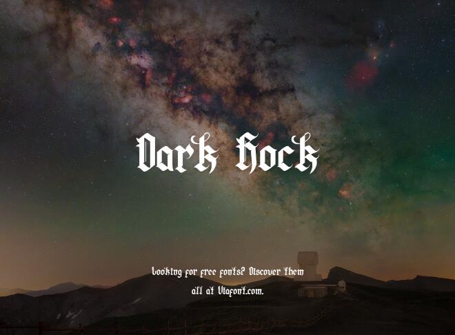 Dark Rock Font