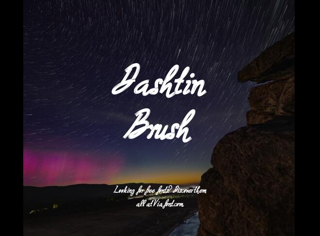 Dashtin Brush Font
