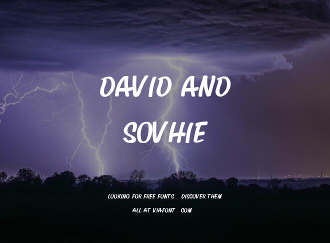 David And Sovhie Font