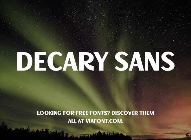 Decary Sans Font