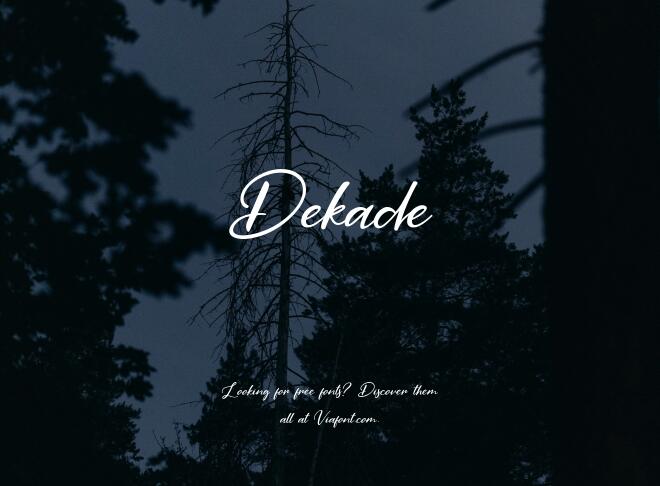 Dekade Font