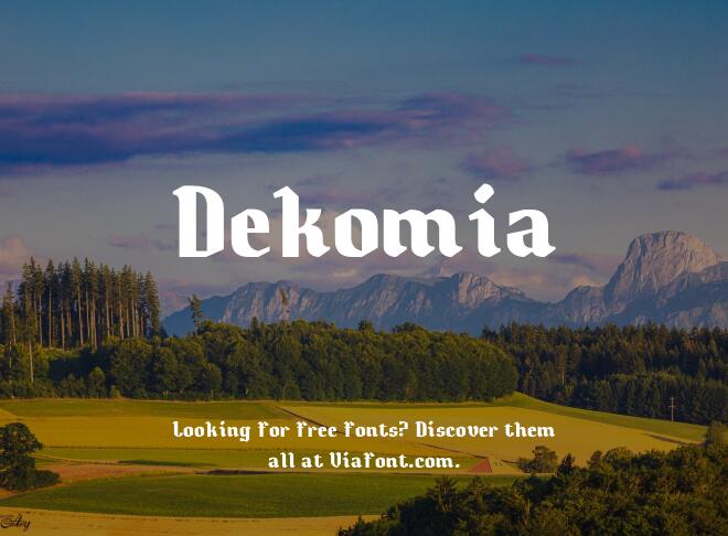 Dekomia Font