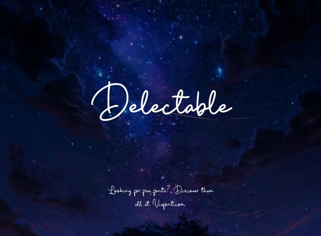 Delectable Font