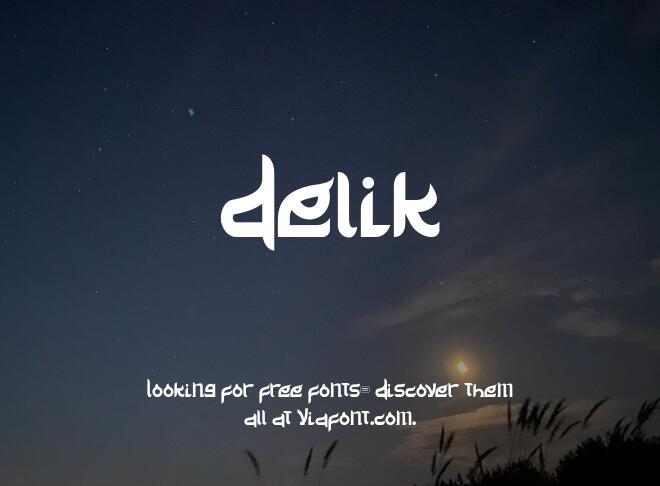 Delik Font