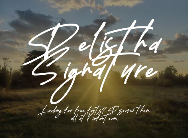 Delistha Signature Font
