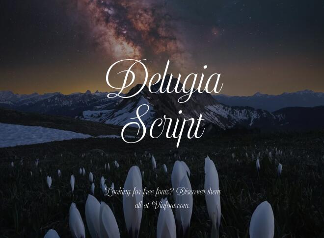 Delugia Script Font